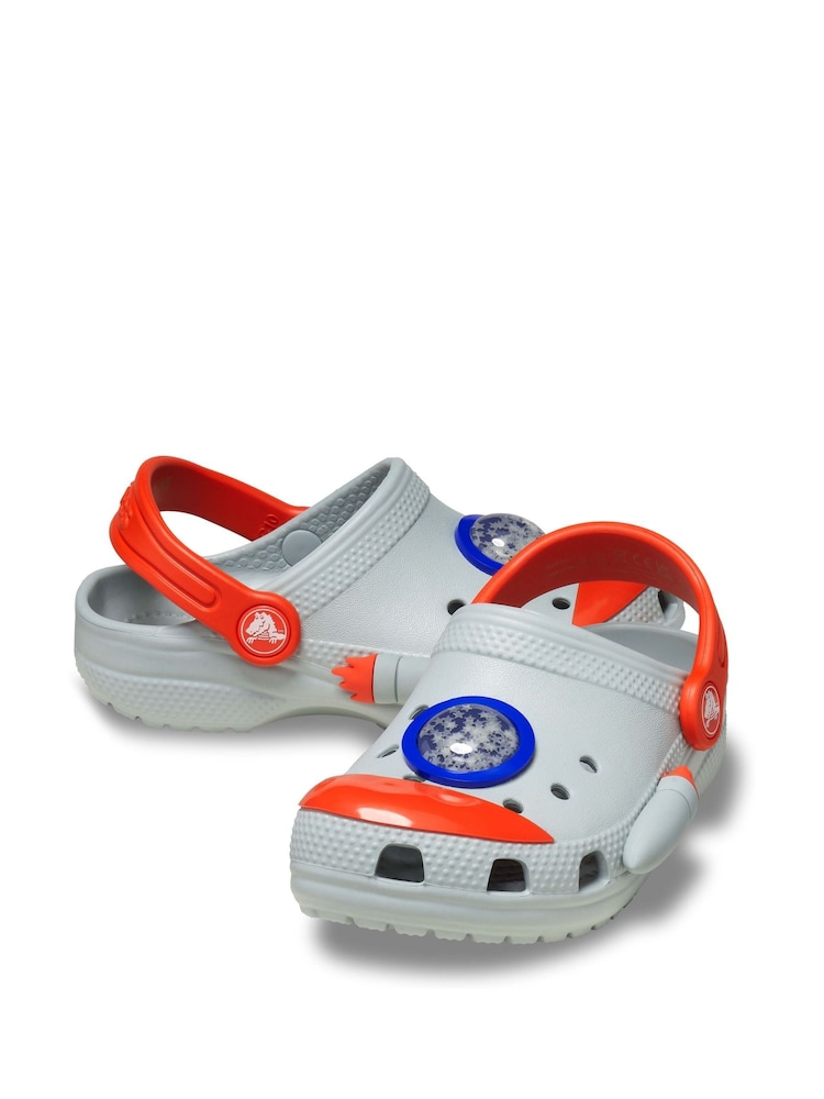Crocs Grey Toddler Classic Unicorn Clogs - Image 5 of 7