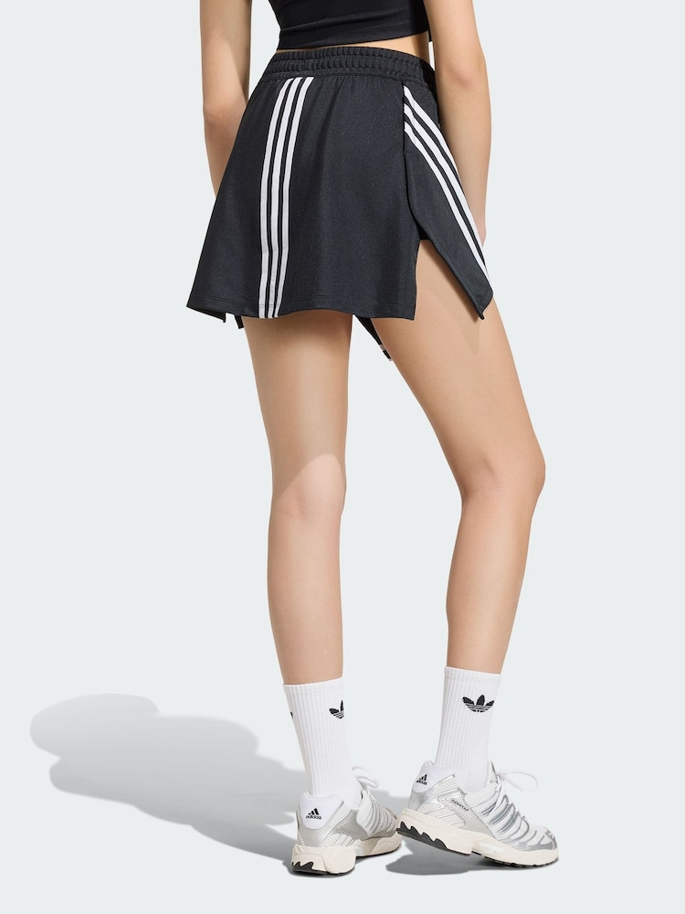 adidas Originals Black Reconstructed Adibreak Mini Skirt - Image 2 of 6