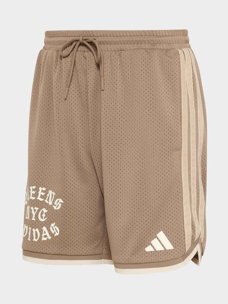 adidas Cream Marvel Spider-Man Mesh Shorts - Image 6 of 6 adidas Cream Marvel Spider-Man Mesh Shorts - Image 6 of 6