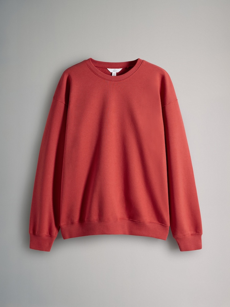 The Set White/Red/Navy Blue 3 Pack Relaxed Crew Neck Sweatshirt - Image 2 of 6