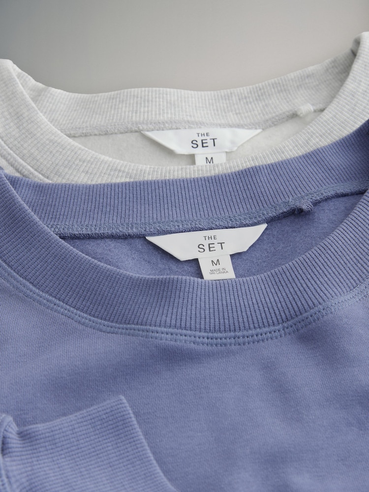 The Set 2er-Pack Longline-Sweatshirts - Bild 2 von 3 The Set 2er-Pack Longline-Sweatshirts - Bild 2 von 3