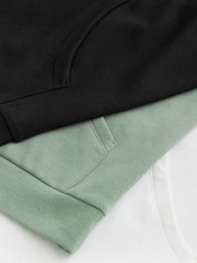 The Set Black/Cream/Green 3 Pack Relaxed Hoodies - Image 3 of 3