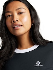 Converse Black Star Chevron Longline 100% Cotton Dress - Image 2 of 5