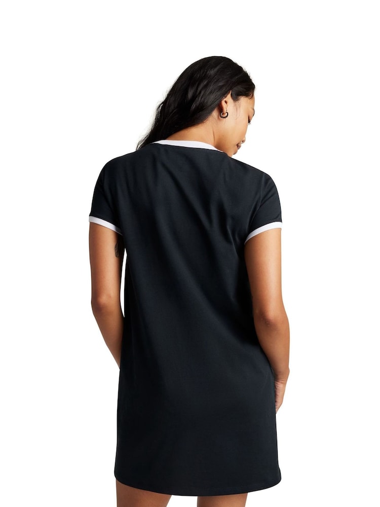 Converse Black Star Chevron Longline 100% Cotton Dress - Image 3 of 5