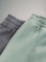 The Set Slate Grey/Green 2 Pack Wide Leg Joggers - Image 2 of 3