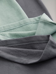 The Set Slate Grey/Green 2 Pack Wide Leg Joggers - Image 3 of 3
