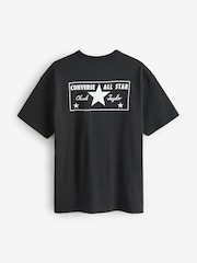 Футболка из 100% хлопка с принтом номерного знака Converse - Image 7 of 7