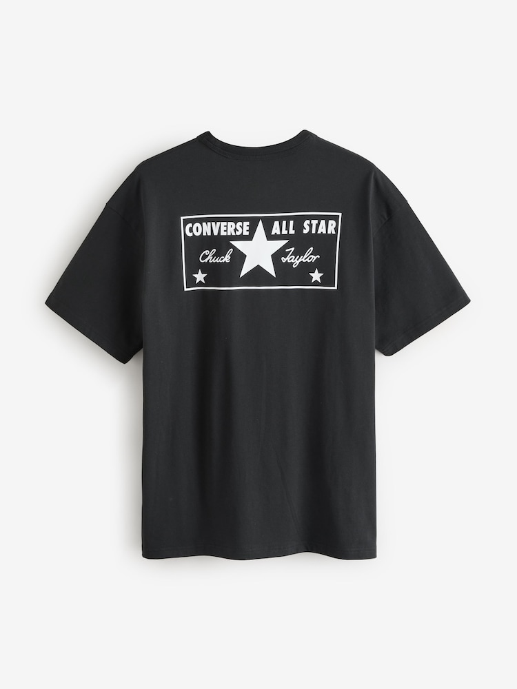 Футболка из 100% хлопка с принтом номерного знака Converse - Image 7 of 7