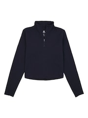 Converse Black Black Half Zip Long Sleeve Sweatshirt - Image 5 of 6
