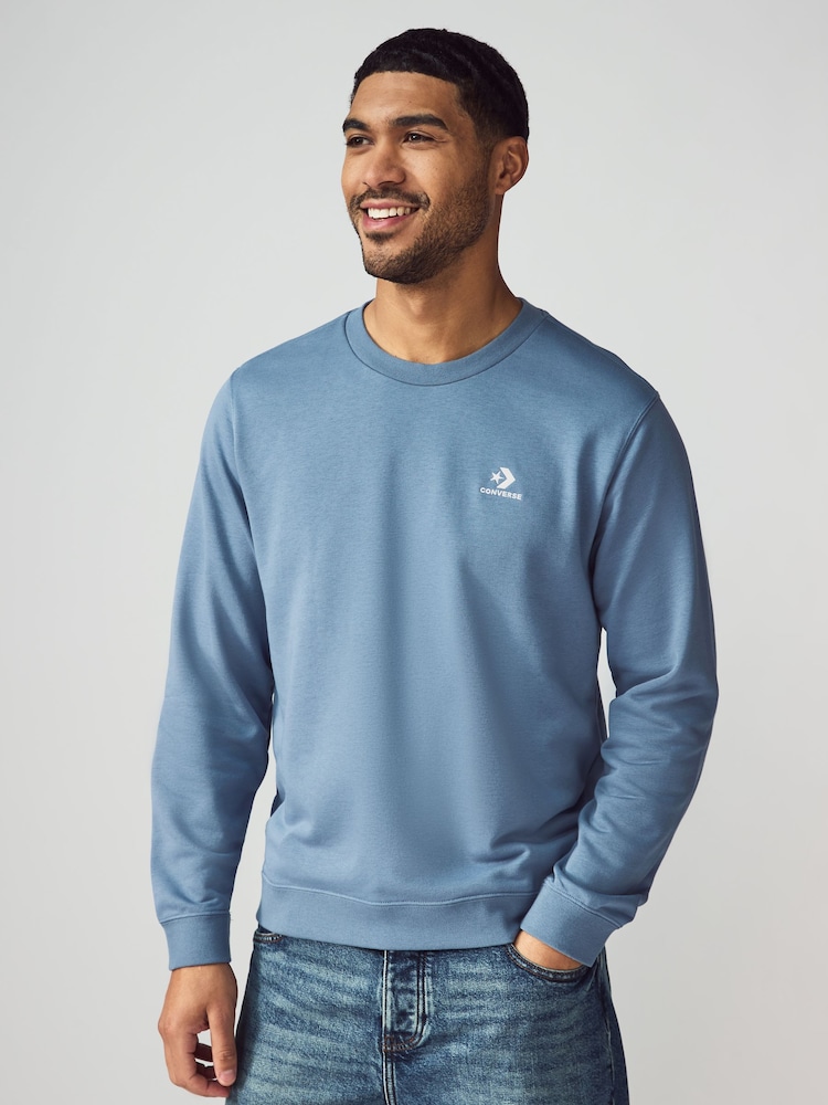 Converse Blue Star Chevron French Terry Sweatshirt - Image 1 of 4