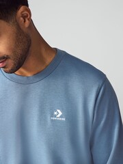 Converse Blue Star Chevron French Terry Sweatshirt - Image 3 of 4