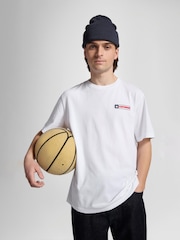 Converse White Star Box Back Graphic 100% Cotton T-Shirt - Image 2 of 4