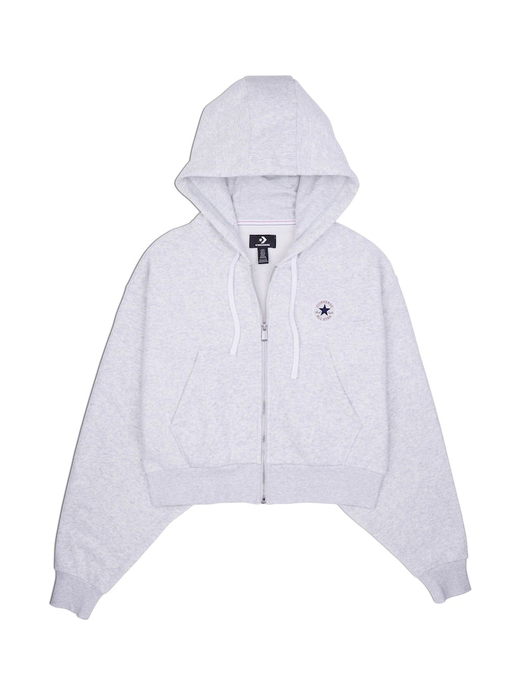 Converse Grey Retro Chuck Full Zip Hoodie - Image 6 of 7