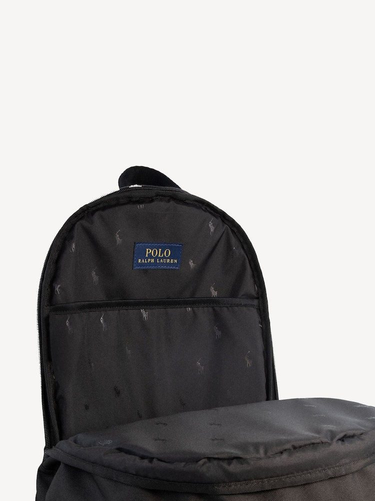 Schwarz - Polo Ralph Lauren Rucksack im Colourblock-Design mit Logo - Bild 10 von 10