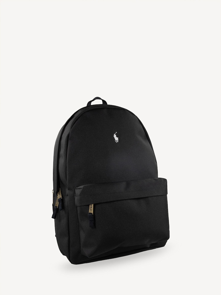 Polo Ralph Lauren Black Logo Colourblock Backpack - Image 5 of 10