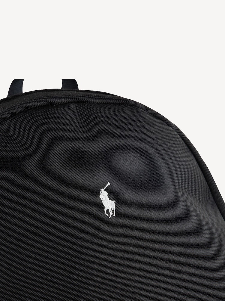 Polo Ralph Lauren Black Logo Colourblock Backpack - Image 8 of 10