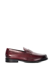 Dune London Burgundy Samson Penny Loafers - Image 2 of 5
