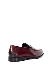 Dune London Burgundy Samson Penny Loafers - Image 3 of 5
