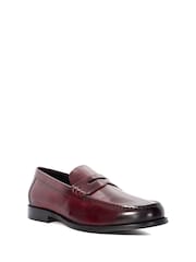 Dune London Burgundy Samson Penny Loafers - Image 4 of 5
