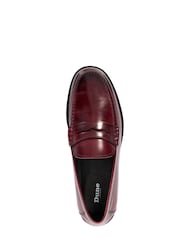 Dune London Burgundy Samson Penny Loafers - Image 5 of 5