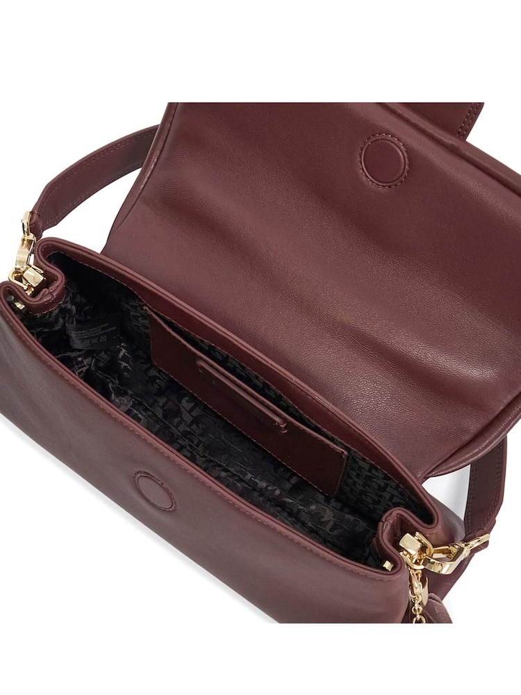Dune London Burgundy Chelsea Pillow Shoulder Bag - Image 5 of 5
