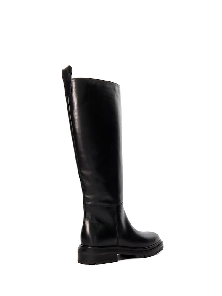 Dune London Black Tilings Knee High Boots - Image 4 of 6
