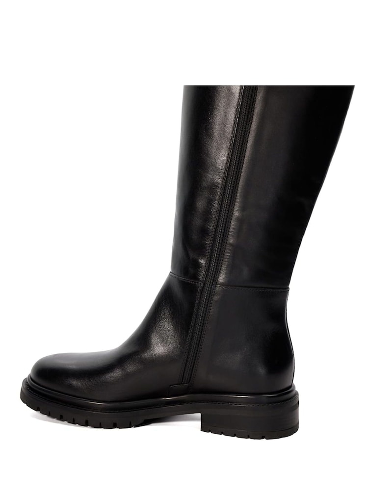 Dune London Black Tilings Knee High Boots - Image 6 of 6