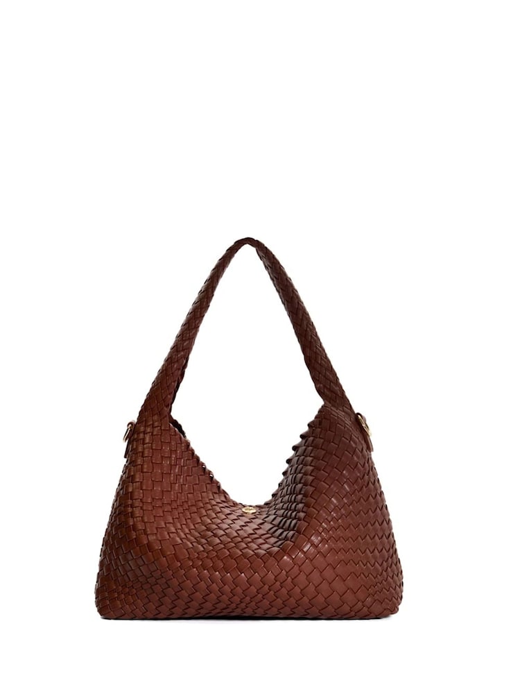 Dune London Natural Large Deliberate Woven Slouch Bag - Image 4 of 6