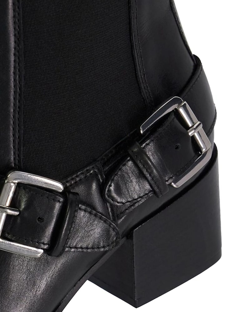 Черный - Dune London Ботинки Panino Double Buckle Western - Image 6 of 6