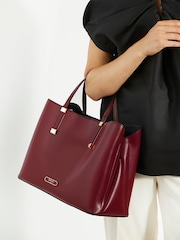Dune London Purple Dorry Large Unlined Tote Bag - Image 5 of 5
