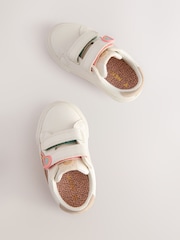 White Standard Fit (F) Touch Fasten Trainers - Image 3 of 5