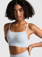 Victoria's Secret PINK Hydrangea Blue Shine Sports Bra - Image 1 of 3