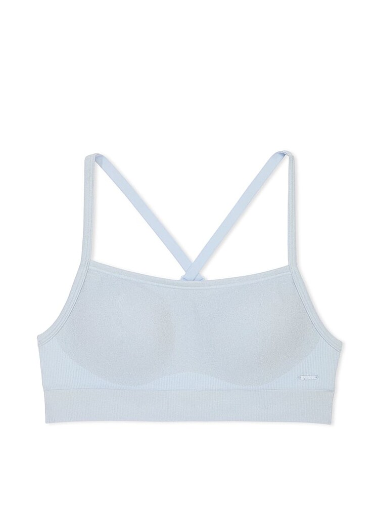 Victoria's Secret PINK Hydrangea Blue Shine Sports Bra - Image 3 of 3