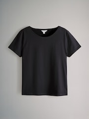 The Set Taupe Brown/Black/Animal 3 Pack Short Sleeve 100% Cotton Pyjamas - Image 6 of 9