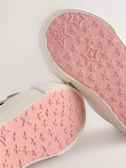 White Rainbow Wide Fit (G) Touch Fasten Trainers - Image 3 of 5