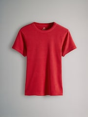 The Set Navy/Washed Blue/White/Red/Navy Stripe 5 Pack Ribbed Short Sleeved T-Shirts - Image 6 of 8