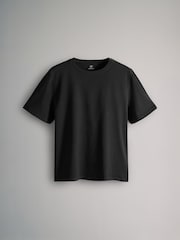 The Set Black/Khaki Green/Cream/Animal 4 Pack Relaxed Short Sleeve 100% Cotton T-Shirts - Image 9 of 13