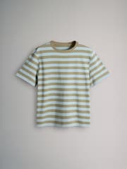 The Set White/Stripe/Pink/Grey Marl Relaxed 100% Cotton T-Shirts 5 Pack - Image 2 of 7