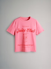 The Set White/Stripe/Pink/Grey Marl Relaxed 100% Cotton T-Shirts 5 Pack - Image 4 of 7