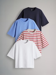 The Set 4 Pack Heavy Weight Relaxed T-Shirt - Image 2 of 14