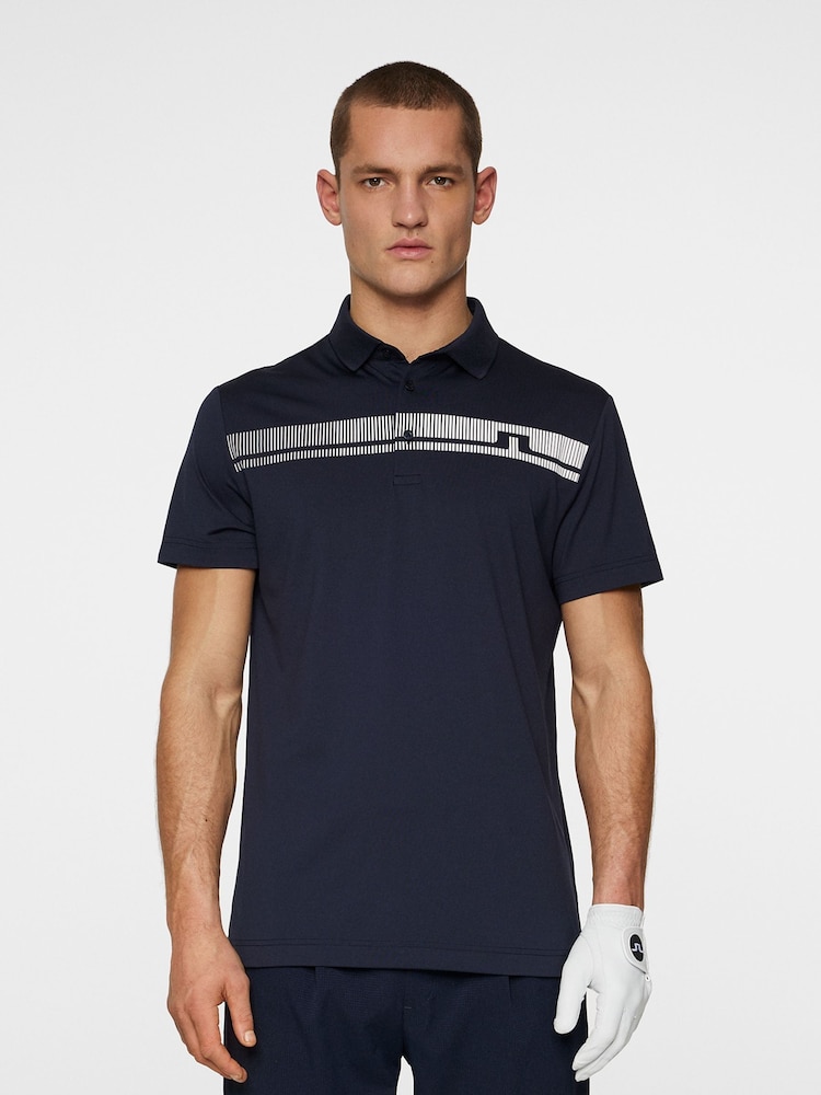 J.Lindeberg Navy Golf Klas Polo Shirt - Image 1 of 6 J.Lindeberg Navy Golf Klas Polo Shirt - Image 1 of 6