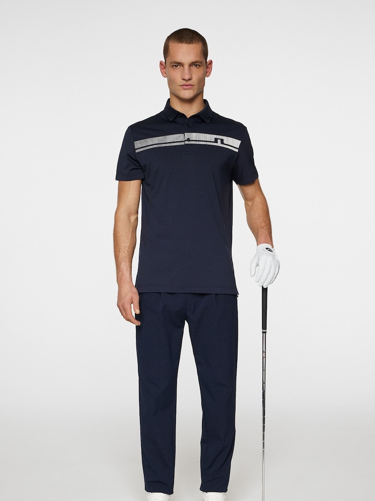 J.Lindeberg Navy Golf Klas Polo Shirt - Image 3 of 6