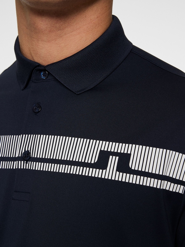 J.Lindeberg Navy Golf Klas Polo Shirt - Image 5 of 6