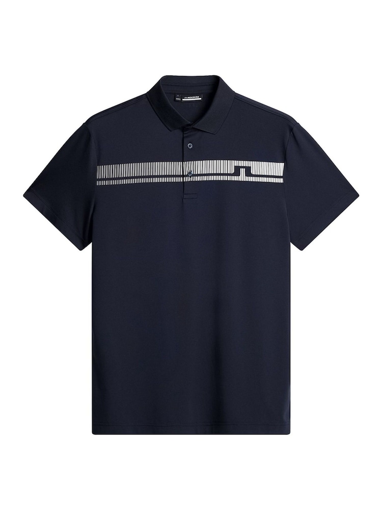J.Lindeberg Navy Golf Klas Polo Shirt - Image 6 of 6 J.Lindeberg Navy Golf Klas Polo Shirt - Image 6 of 6