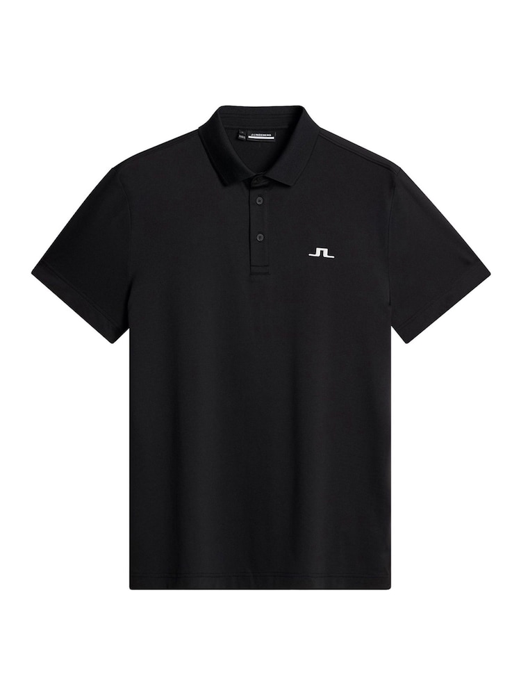 J.Lindeberg Black Golf Bridge Polo Shirt - Image 6 of 6 J.Lindeberg Black Golf Bridge Polo Shirt - Image 6 of 6