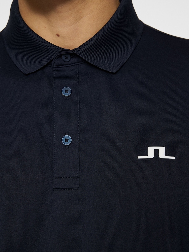 J.Lindeberg Navy Golf Bridge Polo Shirt - Image 5 of 6