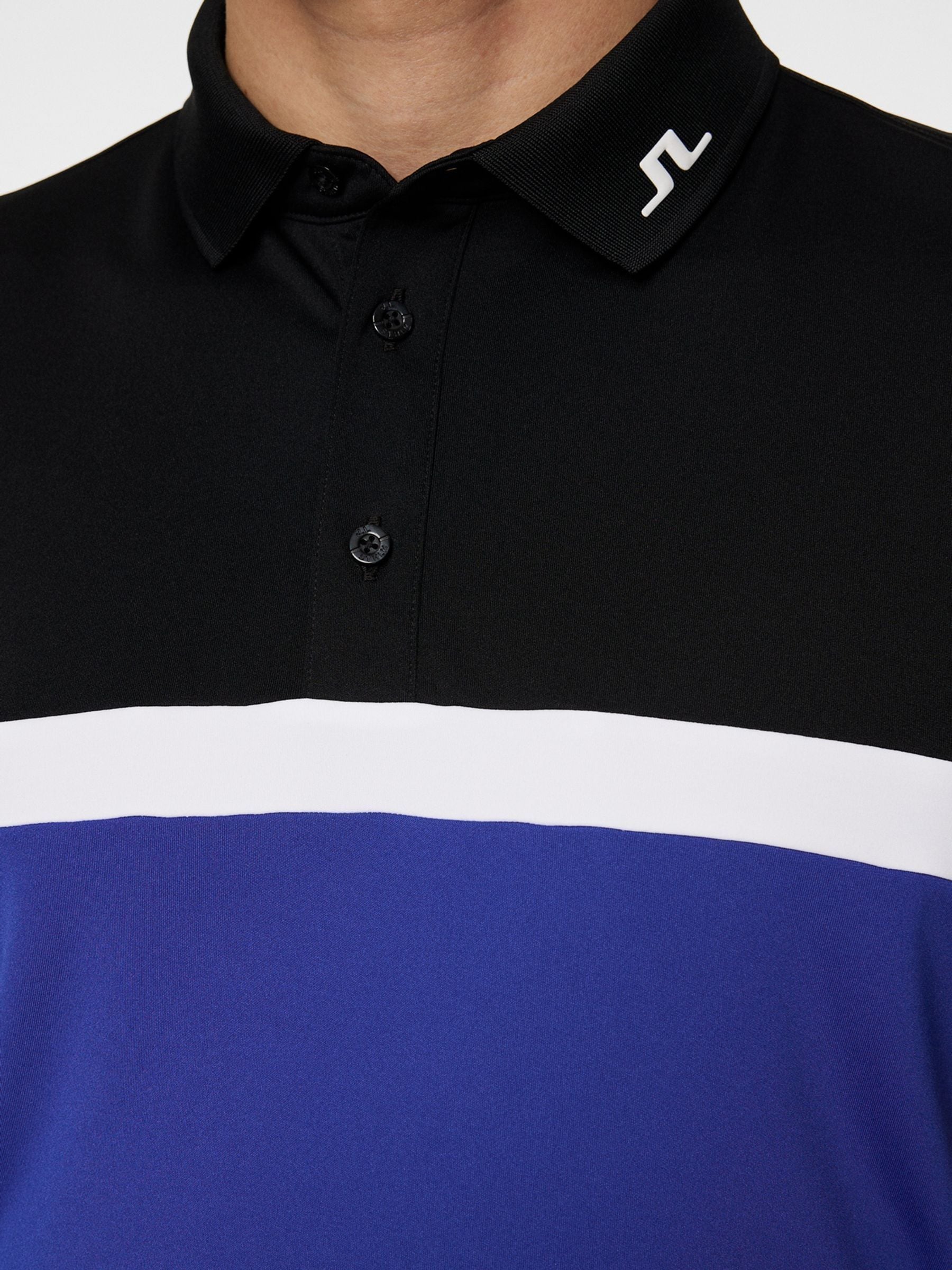 Buy J.Lindeberg Blue/Black Golf Jeff Polo Shirt from Next Canada