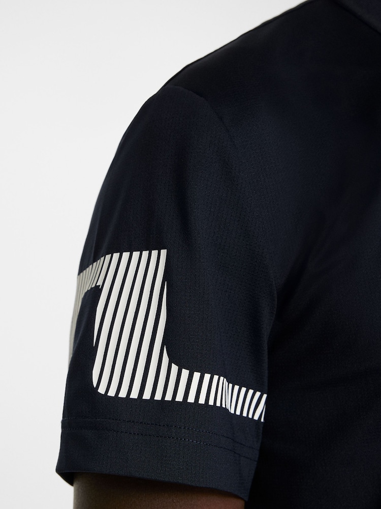 J.Lindeberg Navy Golf Heath Strike Polo Shirt - Image 5 of 6