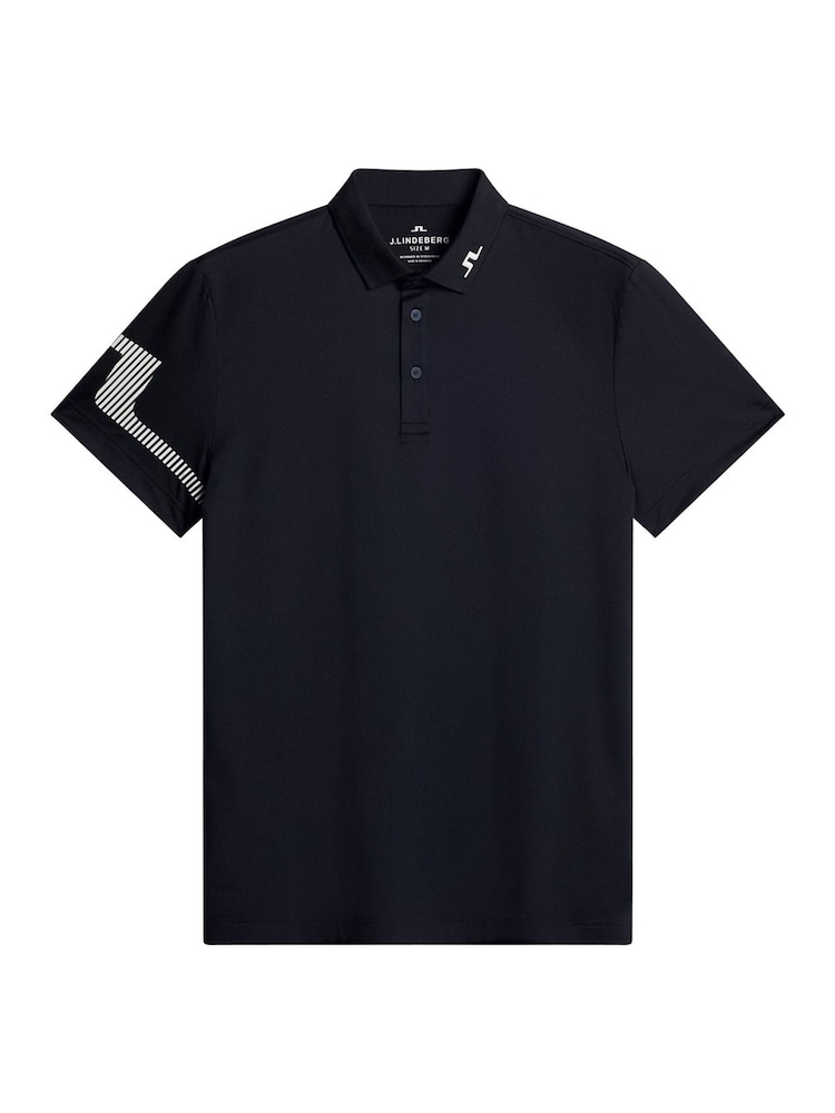 J.Lindeberg Navy Golf Heath Strike Polo Shirt - Image 6 of 6 J.Lindeberg Navy Golf Heath Strike Polo Shirt - Image 6 of 6
