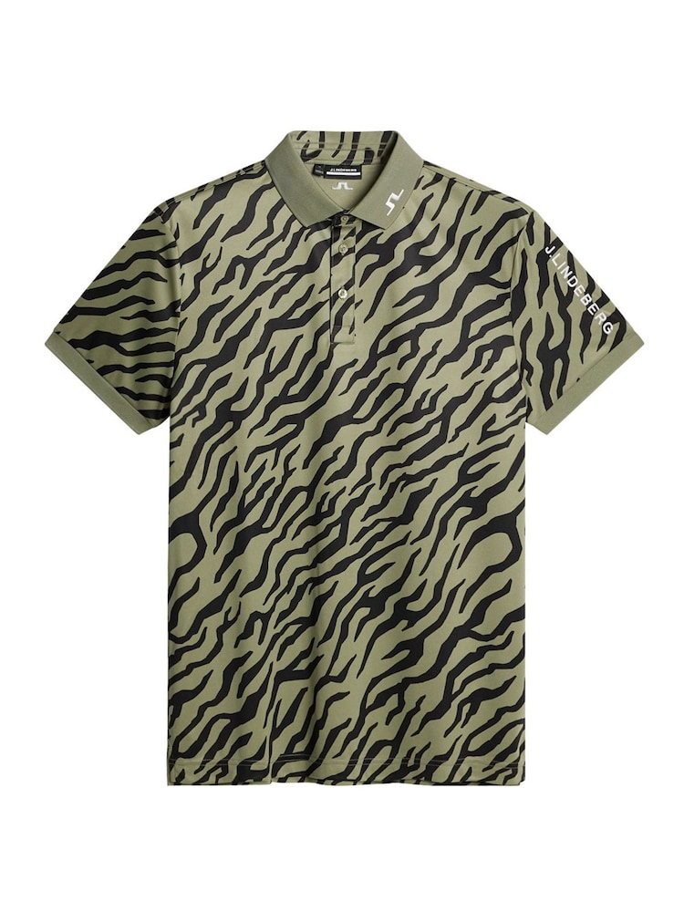 J.Lindeberg Golf Tour Tech Print Polo Shirt - Image 4 of 4